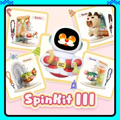 Eiliko's Swappable Themed Bodies SpinKit Comes with 4 Themed Bodies Accessories Toys (Only Replaceme