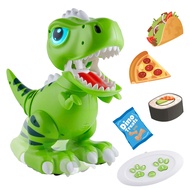 Power Your Fun Robo Pets T-Rex Dinosaur Toy for Boys and Girls - Remote Control Robot with LED Light