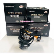HASAMU DEVIL ELITE POWER HANDLE SPINNING REEL WITH FREE GIFT