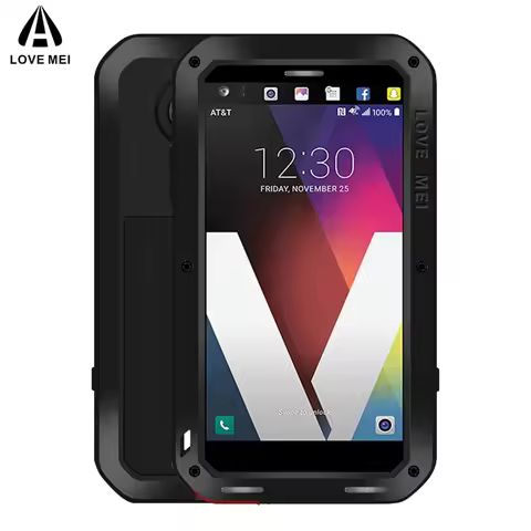Love Mei Metal Case For LG V60 G7 ThinQ Shockproof Phone Case Cover For LG G7 ThinQ Full Body Anti-F