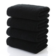 【Factory-direct】 Black Large Bath Towel Cotton Thick Shower Face Towels Home Bathroom Hotel For Adul