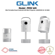 GLINK PR10-WH Mini Portable Smart Android LED Mini Projector. Wireless / WiFi, Bluetooth, Screen Mir