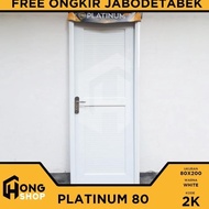 Pintu Kamar Mandi Pvc Tebal Platinum Special Edition 80X200 -- Putih