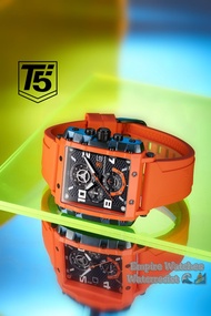 Empirewatches Jam Tangan T5 H3886G H3886 3886 Pria Cowok Analog Chrono dan Tanggal Aktif Strap Rubbe