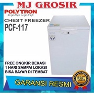 Af! Polytron Pcf 117 Chest Freezer Box 100 L Lemari Pembeku 100 Liter