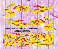 STIKER STRIPING DECAL OLD VIXION TAHUN 2008-2012 GADIS IDAMAN