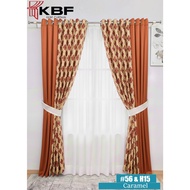 Iris 56# Curtain | Hebe H15 Curtain | Mix Semi Blackout Polyester Ready Made Soft Touch Hook Eyelet 