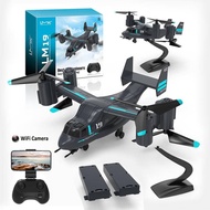 LM19 RC Camera Drone Plane HD Wifi FPV Aircraft Airplane Remote Control Helicopter Land Air Model Qu