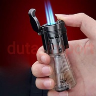 Honest lighter 3 jet fire/fire lighter with transparent tube lighter wheel