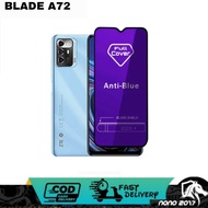 TEMPERED GLASS BLUE ZTE BLADE A72 A52 V40 VITA V50 TEMPERED GLASS SCREEN GUAR