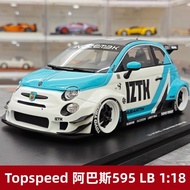 [Rijia Ready Stock] Topspeed Abarth Abarth 595 LB Resin Car Model 1: 18
