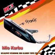 Knalpot Starbok Standar Racing RC3 Yamaha Mio Injeksi Fi Karbu Mio M3 J Sporty Smile Soul Tipe Pro S