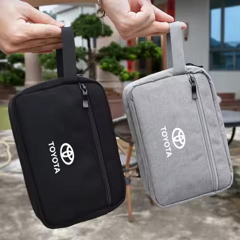 Canvas Tote Bag Car Logo Large Capacity Storage Handbag holder For Toyota Rav4 Venza Cruiser Hilux R