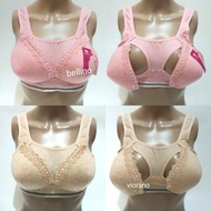 Bellino - Nursing Bra Z6202 Singlet Collar Wire Free 2 Buttons Opening 36 38 40 42 Nursing Bra/