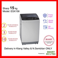 [Free Standard Installation] Sharp 15kg Top Load Washing Machine ESX156 / SHP-ESX156