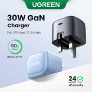 UGREEN 30W GaN Foldable Charger PD Fast USB Type C Charger USB C PD3.0 QC3.0 Quick Charging For iPho
