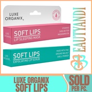 Luxe Organix - Soft lips (Lip Sleeping Mask, Exfoliating Lip Scrub) 15g tube | Lip Balm