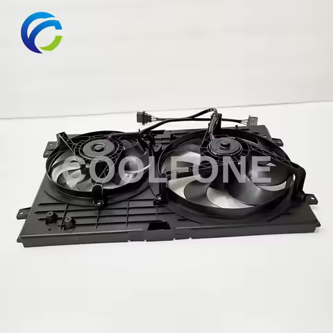 Cooling Radiator Fan Assembly for VW GOLF IV JETTA BORA 1.8T 1.9T 2000- 1J0121205BB41 VW3115103 6X09