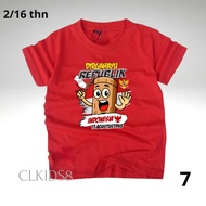 T-shirt for Independence Day 17 August 2025 Tung Sahur Unisex for Boys and Girls Ages 2-16 Years