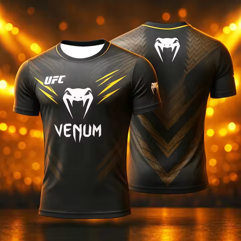 Summer Men’s UFC 3D Printed Training T-shirt Short Sleeve Comfortable Sportswear Casual O-neck for B