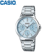 Casio Stainless Steel Multi-Hand Ladies Watch LTP-V300D-2A