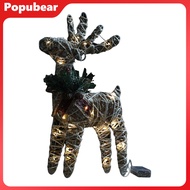 Woeuri Unique Iron Deer Sculpture Festive Iron Deer Ornament Christmas Reindeer Decoration 15.75 H 3