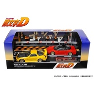 MODELER'S 1/64 INITIAL D SET VOL.12 4TH STAGE TACHI TOMOYUKI HONDA CIVIC TYPE R EK9 VS TAKUMI FUJIWA
