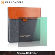 K&amp;F Concept 100x100mm Square ND4 (2 Stops) Filter Waterproof Neutral Density Filter with 28 Multi-Layer Coatings for Camera Lens