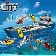 Compatible City Series Polar Wheel 60368 Ocean Adventure Giant Wheel Ship Assembled Building Blocks 
