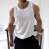 Quick-drying sports and casual slim vest sleeveless short fitness muscle men's fitness jersey vest b