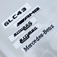 3D ABS Glossy Black Logo GLC43 Emblem Letters Biturbo 4MATIC Fender Badge AMG Sticker For Mercedes G
