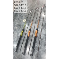 Rod and Top Section Galatama Relix Nusantara Pessut 502 6-14lb 502 17LB, 562 14LB, 562 17LB, 602 6-1