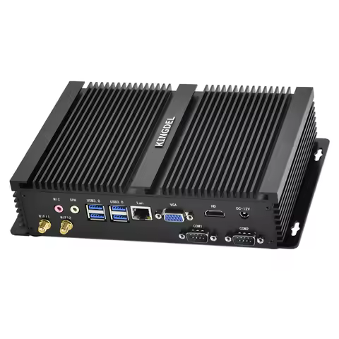 Office Fanless Mini PC with 2*COM RS232 HDMI VGA Intel 10th gen i7 10510U i5 10310U 11th 1135G7 indu