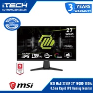 MSI MAG 275QF 27" WQHD 180Hz 0.5ms Rapid IPS Gaming Monitor
