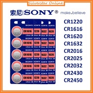 Sony 3V Lithium Button Cell Battery CR 1220 1616 1620 1632 2016 2025 2032 2430 2450