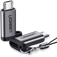 UGREEN マイクロUSB変換アダプター タイプC Micro USB 変換 2個入り USB C to Micro USB 変換コネクタ 急速充電とデータ同期 Xperia、Galaxy S7 E