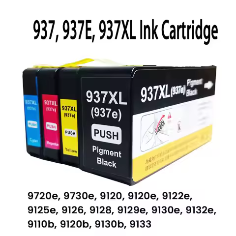 937 Ink 937E 937XL Ink Cartridge for HP Officejet Pro 9110B 9120B 9130b 9720 9730 9110e 9120e 9130e 