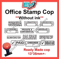 Office Stamp cop Dibayar / diterima / sanlinan / paid / sanlinan diakui sah - Elsewhere