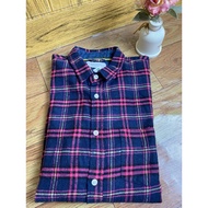 KEMEJA FLANNEL SHIRT MIX DENIM LD110 PJ74 cm