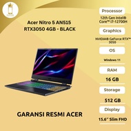 Acer Nitro 5 AN515 Core i7-12700H/16GB/512GB SSD/RTX3050 4GB - BLACK