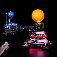 Nitemode Lighting Compatible with Lego Technic Planet Earth and Moon in Orbit 42179, Upgraded Bright