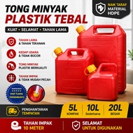 Tong Minyak Petrol Tong Minyak Spare Fuel Tank Motorcycle Leak-proof Anti-static Drop-resistant 5/10