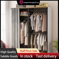 [48h Shipping] hanger floor vertical coat rack open metal hanger household bedroom simple rental wardrobe wardrobe BWPJ