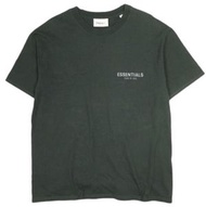 ESSENTIALS FEAR OF GOD ESSENTIALS FEAR OF GOD 反光標誌T卹，M碼，黑色，短袖，FOG上衣 [二手] [ESSENTIALS FEAR OF GOD]