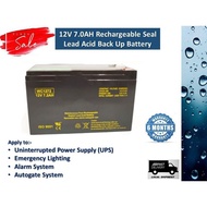 GENUINE 12V 7.0Ah/ 7.2Ah autogate/alarm Rechargeable Sealed Lead Acid Battery for solar alarm system autogate