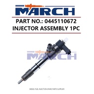 Diesel Fuel Injector 0445110672 Assembly for Isuzu NKR55 4bj1 Engine