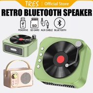 Tresgadget  Retro Bluetooth Speaker Sound Stereo Portable Decoration Mini Speakers Travel Music Play