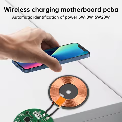 Type-C High Power Fast Charging Module DC 5V 9V 12V 20W Wireless Charger Transmitter Circuit Coil Ch