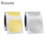 [Ronyme] Certificate Reward Sticker Self Adhesion Metallic Label Embossed Seal Sticker Embossing Lab