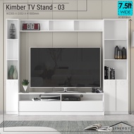 Synergy House Kimber TV Wall Unit 7.5ft Wide Tv Cabinet With Storage 2 Color - 65 Inch Tv
